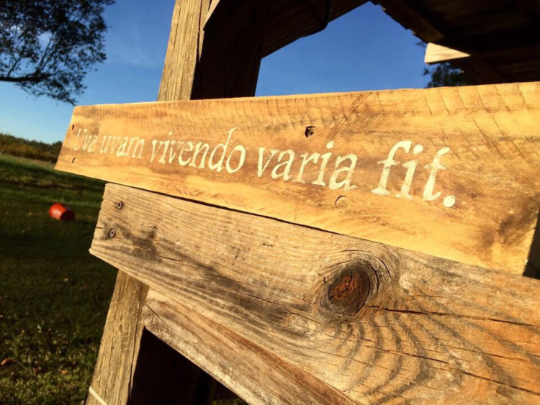 Lonesome Dove Latin Quote Lonesome Dove Latin Reclaimed Wood Sign - Apple Valley Farm