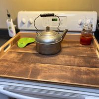Handmade Wooden Stovetop Cover