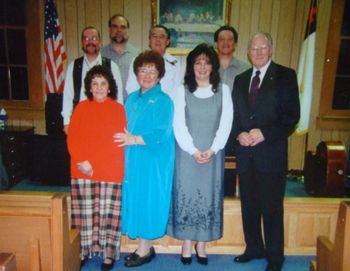 THE RHODES FAMILY AT FAIRMONT CHURCH
