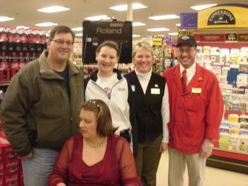 Keith Nettik (store manager with his family and Troy (meat dept. mgr)

