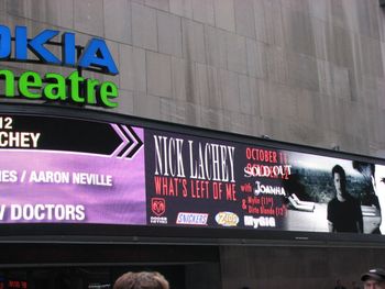 Marquee At Nokia Theatre, Times Square, NYC
