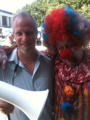 Jb as First Assistant Director and a zombie clown on the set of "Californication"
