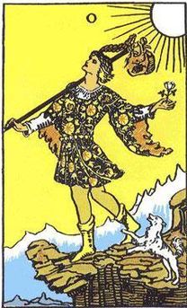 The Fool tarot card from lisabintuitive.com