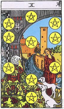 Ten of pentacles tarot card from lisabintuitive.com