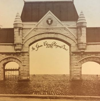 GCBB's album cover: The Gate to Chicago's historic Union Stockyards

