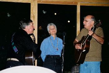 Peter, Paul & Mary? No, Peter, Greg & Laura! Greg and Laura perform with Peter Yarrow at Rancho La Puerta, Tecate, Mexico
