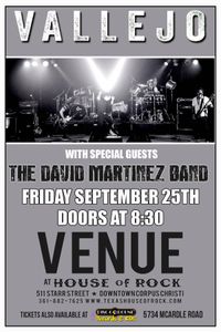 Vallejo with Special Guest David Martinez Band