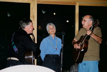 Peter, Greg , & Laura Laura and Greg play with Peter Yarrow at Rancho La Puerta in Mexico
