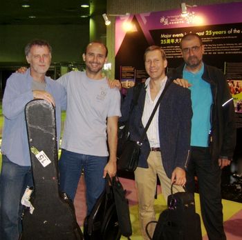 With (left to right) Carlos Ezequiel, Pekka Pylkkanen and George Constrafouris in Hong Kong
