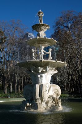 The fountain at Carlton Gardens, detail.
