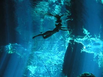 Cenote, Chaac Mool:  No diving equipment!
