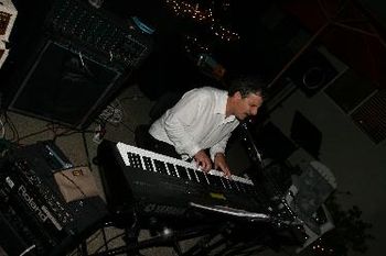 John on the keyboard...house concert
