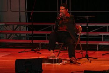 Tony Melendez in performance at the Unity Awards
