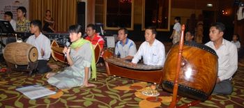 and Master Soy Saret with his pinpeat traditional orchestra. With Khru Theara, both of them are considered the best in our country

