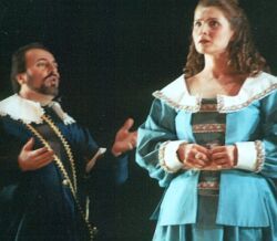 ...as Edagardo with Fiona McAndrew as Lucia in the Lyric Opera of San Antonio production of "Lucia d
