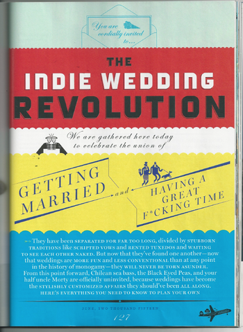 Indie Wedding article