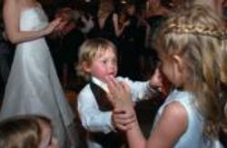 Ring Bearer and Flower girl dancing