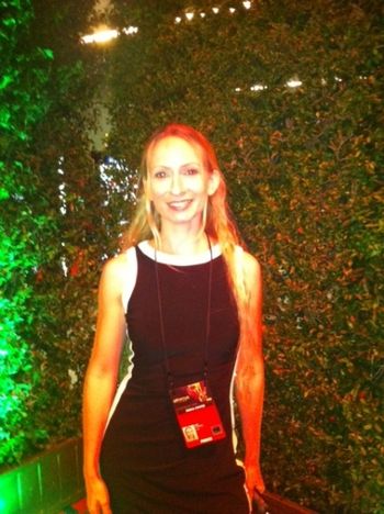 2011 Primetime Emmy Awards, Los Angeles, CA. Moonlighting as an entertainment writer, covering the Emmy Awards.
