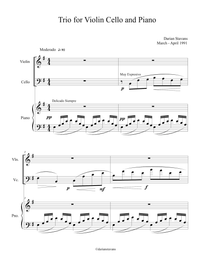 Trio for Violin Cello and Piano︱Darian Stavans