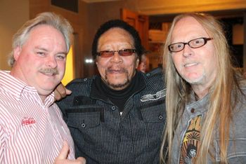 billycoxjim Jimi Hendrix Bassist Billy Cox with Poobah on right, and Photographer Larry Hailey
