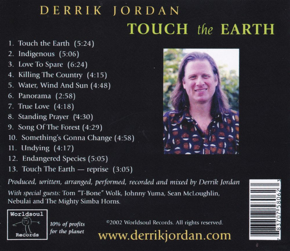 The rear cover of Touch The Earth