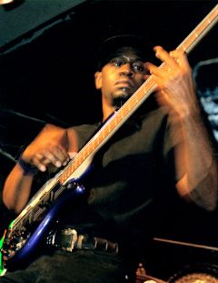 The remarkable Jo Sallins (aka Mr. Cool) on the bass
