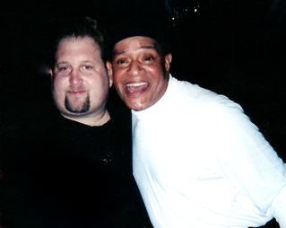 Eric with Al Jarreau after benefit performance in Houston, Texas
