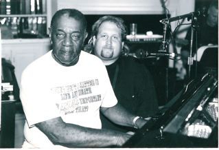 Recording with Johnnie Johnson in Houston, Texas
