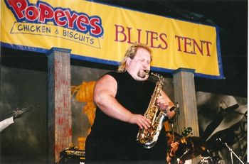 Performance at New Orleans Jazzfest, Blues Tent
