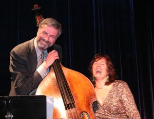 Sandra Locklear with Bassist Ken Anoe