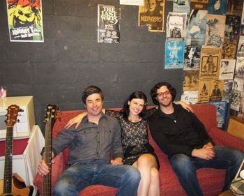 Hanging in the green room at Sellersville Theater 3/17/12
