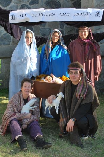 Christmas on Euclid - a holy family
