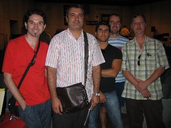 Gordon with OSA Percussion Quartet(Spain) in Puerto Rico, summer of 2006
