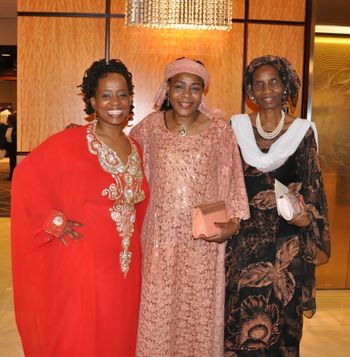 From L to R: Anna,Ambassador Alidou of Niger and friend
