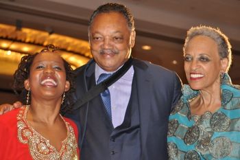 From L to R: Anna,Hon Jesse Jackson, Dr.Johnnetta Cole
