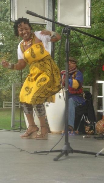 Performing with Afrofloetry Band at Bowie Festival
