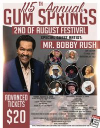 115TH ANNUAL GUM SPRINGS 2ND OF AUGUST FESTIVAL