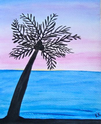 004 Sunset Palm
