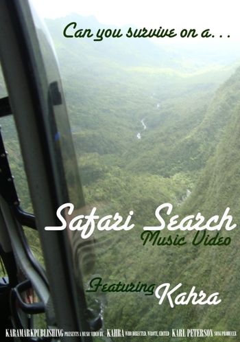 Safari Search Music Video Poster Get a Hawaii High featuring scenes from Kauai
