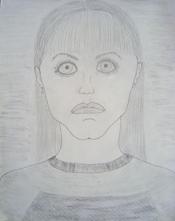 092 Cartoon Portrait- Goth Rebel
