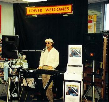 A "promo" gig at Tower Records, San Diego
