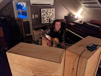 Photo 2 of 11 2nd Half of Warden & Co. Recording: Seth warden Tracking Guitar 1

