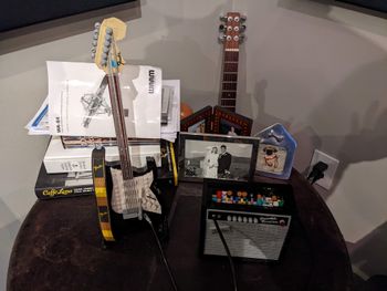 Mini Fender Guitar & Amp made out of LEGO's 1 of 2
