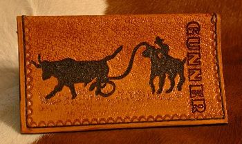 The back side of the wallet
