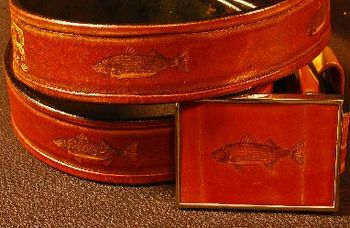 Striped Bass Belt with matching Buckle

