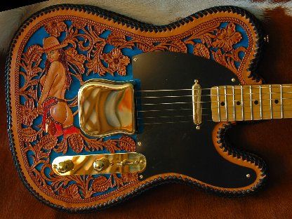 leather telecaster body