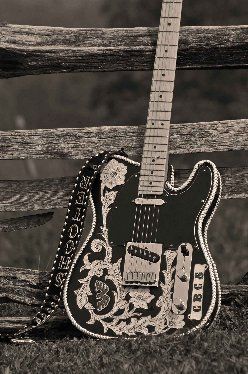 Shooter Jennings #2 Leather Covered Telecaster
