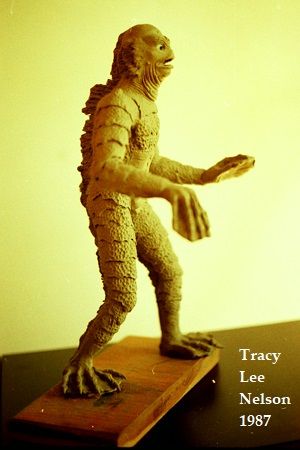Sculpture by Tracy Lee Nelson Special Effects Class in 1987. Instructor William Mumms Creator of the 1954 movie " Creature from the Black Lagoon" 