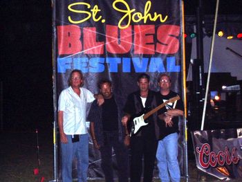 Opening for Dr. John at the St. John Blues Festival
