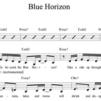 Blue Horizon Sheet Music